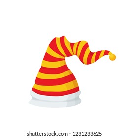 elf hat, vector illustration