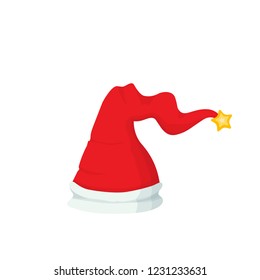 elf hat, vector illustration