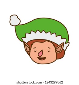 elf head with hat avatar character