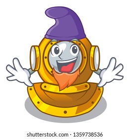 Elf helmet diving in the mascot shape