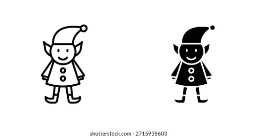 Colección de diseño de ícono de elfo. Signo y Vector para diseños de interfaz de usuario