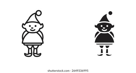 Elf icon Design Illustrations. editable web icons