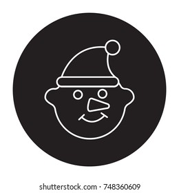 elf icon flat black