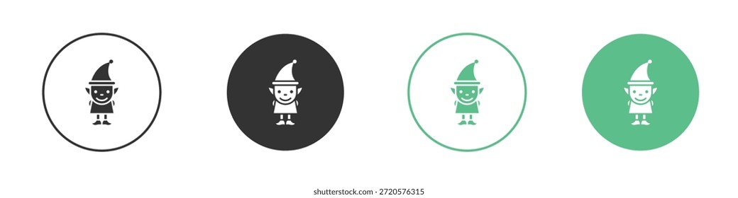 Pictogramas de iconos de elfos. Vector EPS 10