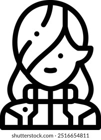 elf icon. Thin Linear Style Design Isolated On White Background