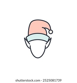 Elf icon vector illustration. Elf symbol isolated on white background
