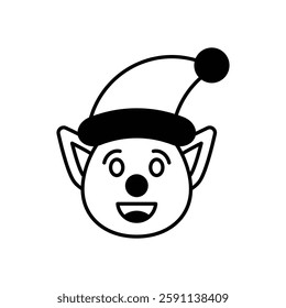 Elf icon vector stock illustration