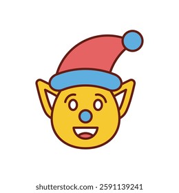 Elf icon vector stock illustration