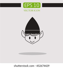 elf  icon vector.Christmas.fairy tale