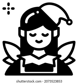 elf icon for website, application, printing, document, poster design, etc.