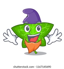 Elf ivy leaf isolated on character cartoon