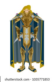 elf knight warrior standing