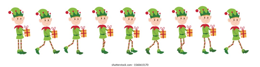 Elf Lepricon Cute Cartoon Character Animate: เวกเตอร์สต็อก (ปลอดค่า