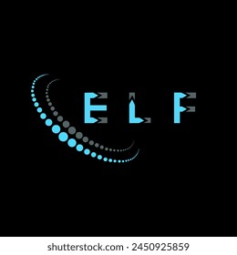 ELF letter logo abstract design. ELF unique design. ELF.
