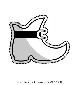 elf like boot cartoon icon image 