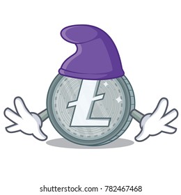 Elf Litecoin character cartoon style
