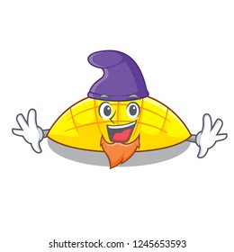 Elf mango slices isolated on the mascot
