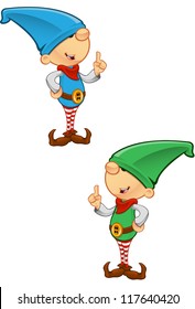 Elf Mascot - Having An Idea