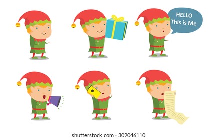 Elf mascot set 1