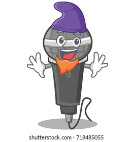 Elf microphone cartoon character design