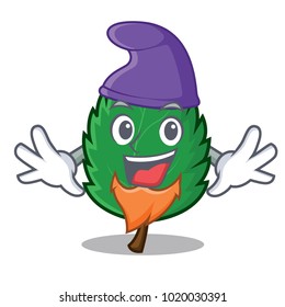 Elf mint leaves character cartoon