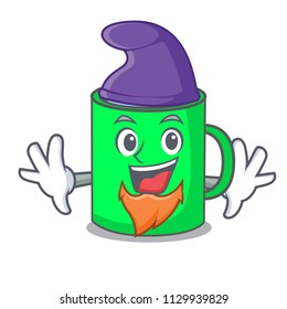 Elf mug character cartoon style