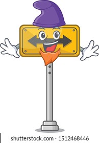 Elf pass on either side isolated cartoon