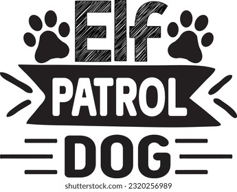 Elf patrol dog svg, Dog Christmas svg design, pet Christmas svg file