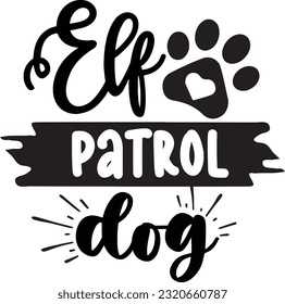 Elf patrol dog svg, Dog Christmas svg design, pet Christmas svg file