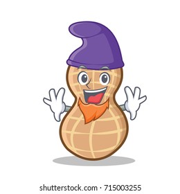 Elf peanut character cartoon style
