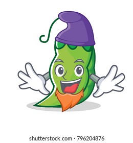 Elf peas character cartoon style