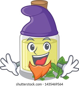 Elf peppermint oil isolated in the cartoon