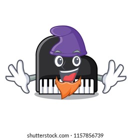 Elf piano character cartoon style