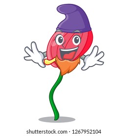 Elf pink anthurium flower in shape cartoon
