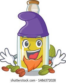 Elf pistachio oil with the mascot shape