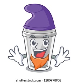 Elf plastic cup in the cartoon form