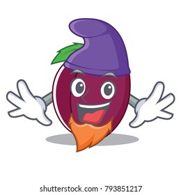 Elf plum character cartoon style