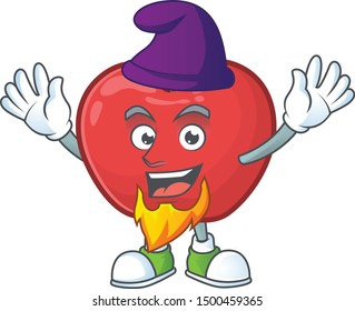 Elf red apple cartoon mascot, character cute