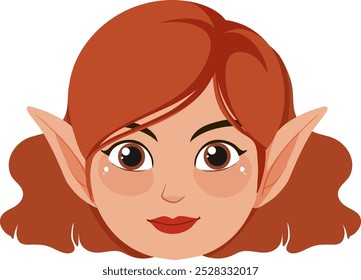 Elf with red hair and big eyes