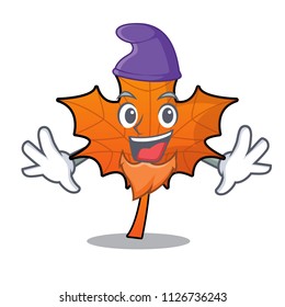 Elf red maple leaf character cartoon