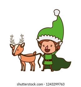 elf with reindeer avatar character