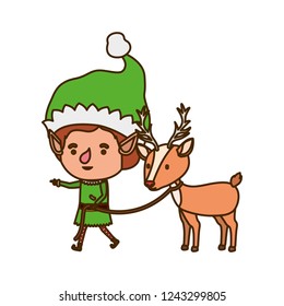 elf with reindeer avatar character