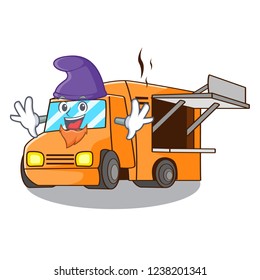Elf rendering cartoon of food truck shape