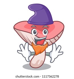 Elf russule mushroom character cartoon