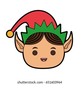 elf or santas helper christmas character icon image 