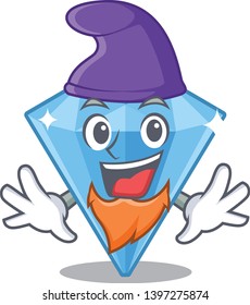 Elf sapphire gems isolated in the character