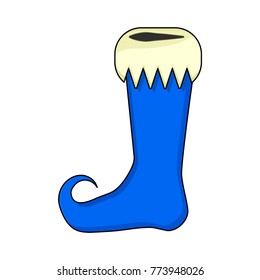 Elf shoe design isolated on white background