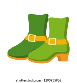 Elf shoes cartoon isolated