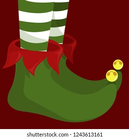 Elf shoes vector illustration