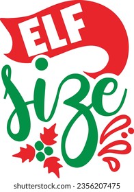 Elf size - Christmas design